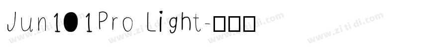 Jun101Pro Light字体转换